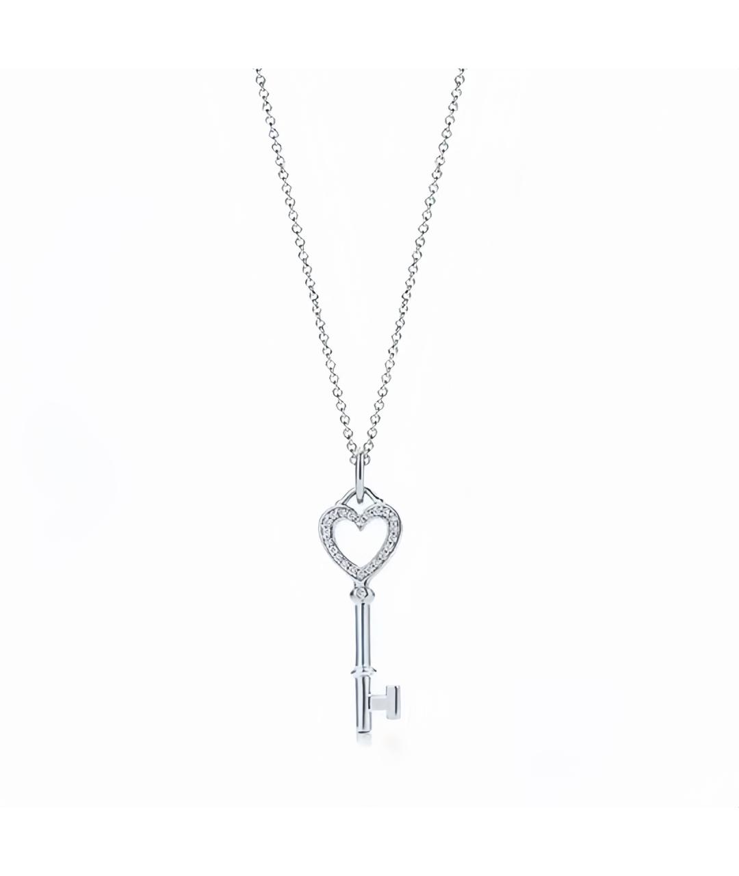 TIFFANY&CO Серебряная цепочка из белого золота, фото 9
