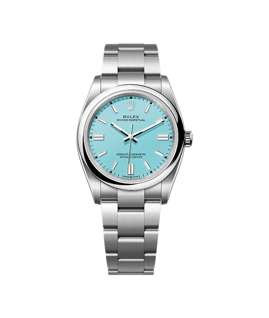 ROLEX Бирюзовые часы, фото 6