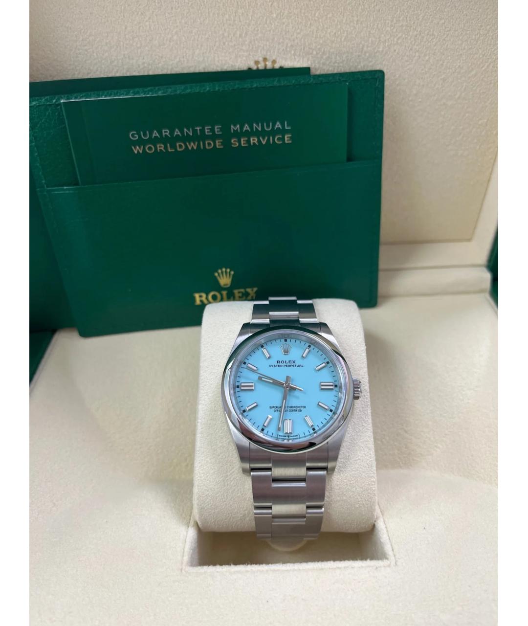 ROLEX Бирюзовые часы, фото 2