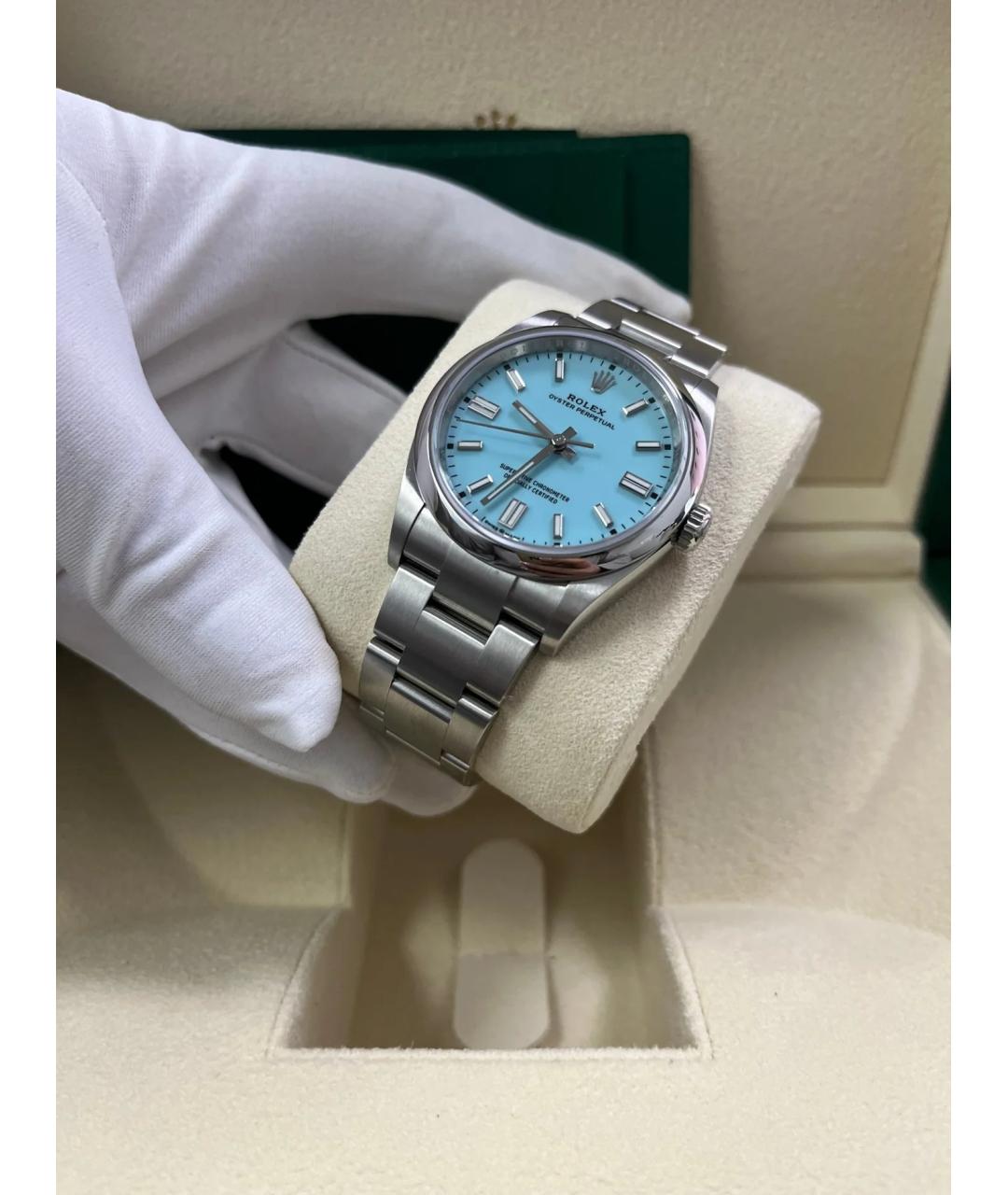 ROLEX Бирюзовые часы, фото 3