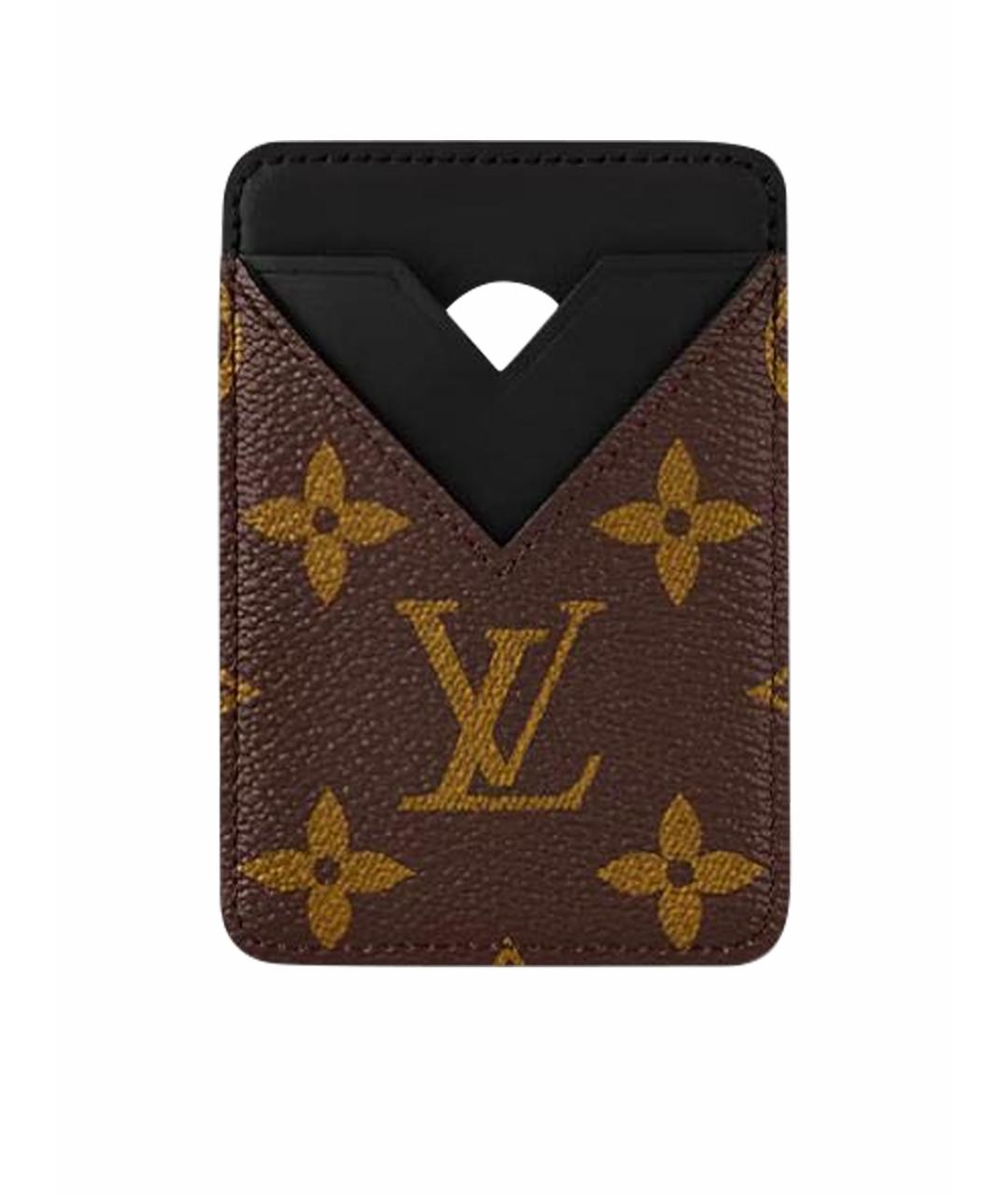 LOUIS VUITTON Коричневый кардхолдер, фото 1