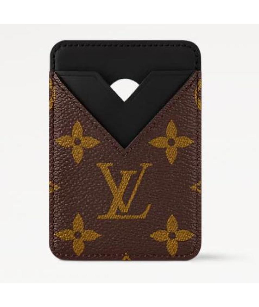 LOUIS VUITTON Коричневый кардхолдер, фото 4