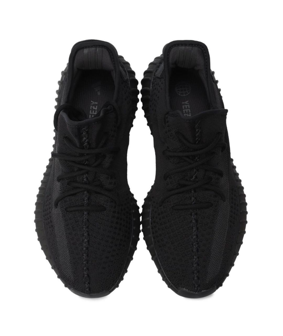 ADIDAS YEEZY Черные синтетические низкие кроссовки / кеды, фото 3