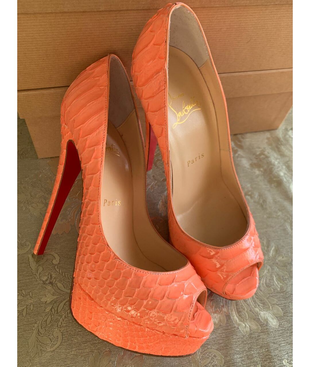 CHRISTIAN LOUBOUTIN Туфли из экзотической кожи, фото 9