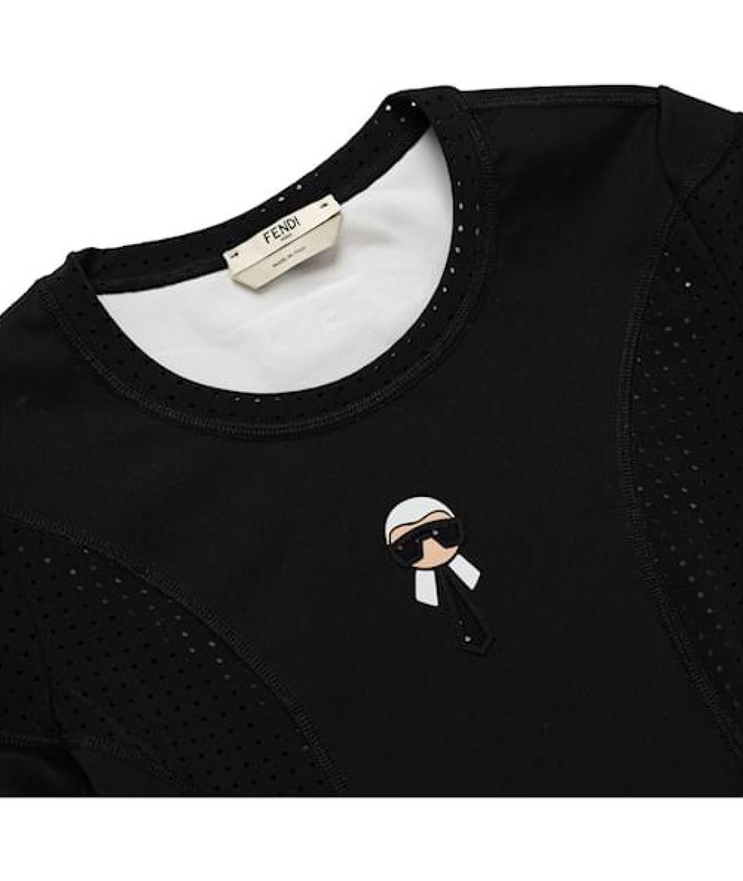FENDI Черный полиэстеровый спортивные костюмы, фото 4