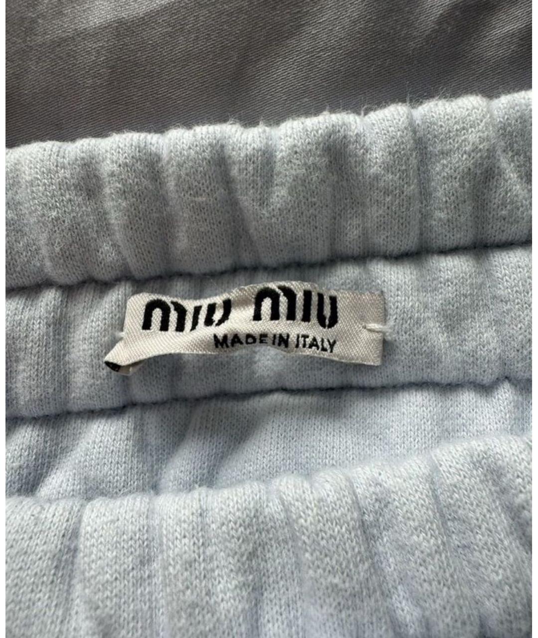 MIU MIU Голубые шорты, фото 5