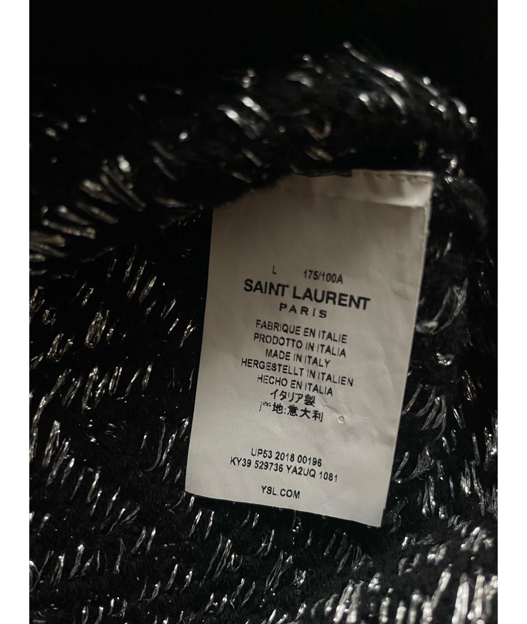 SAINT LAURENT Черный шерстяной джемпер / свитер, фото 4