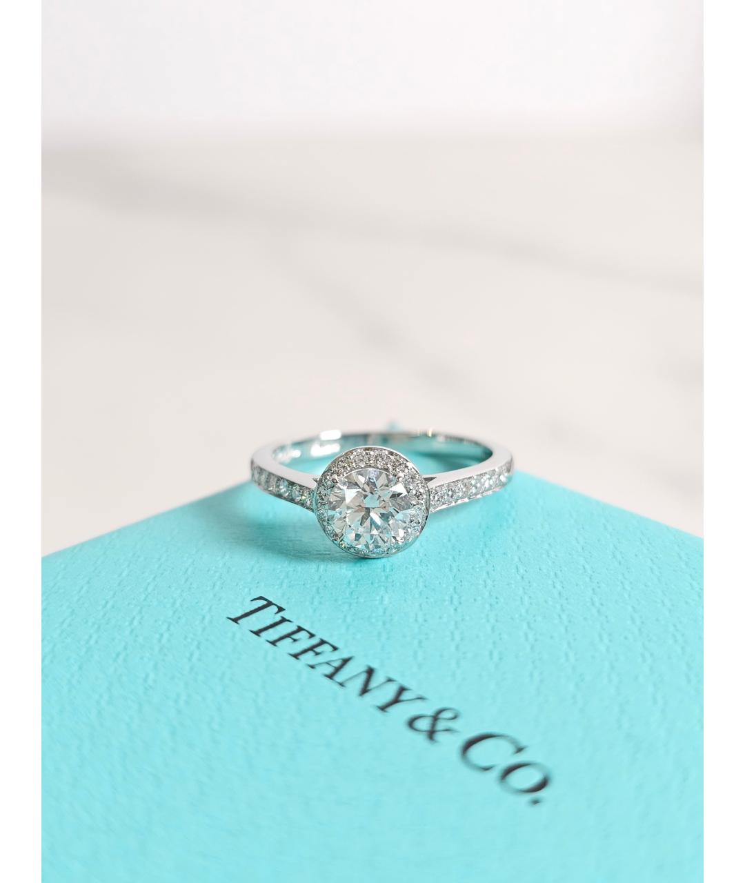 TIFFANY&CO Серебряное платиновое кольцо, фото 2