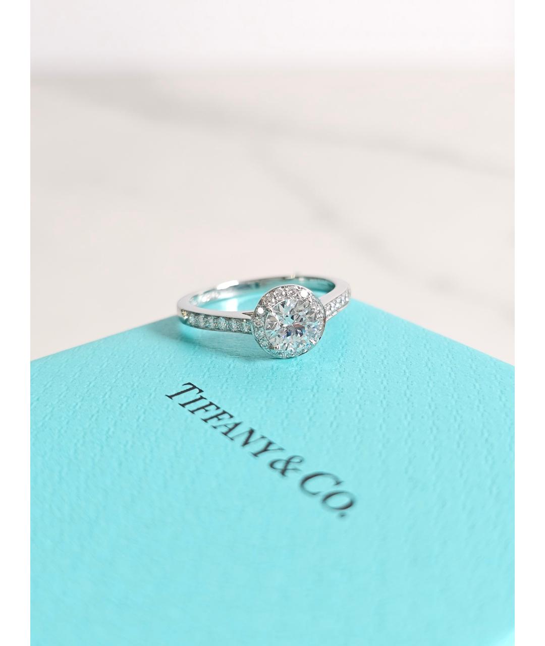 TIFFANY&CO Серебряное платиновое кольцо, фото 4