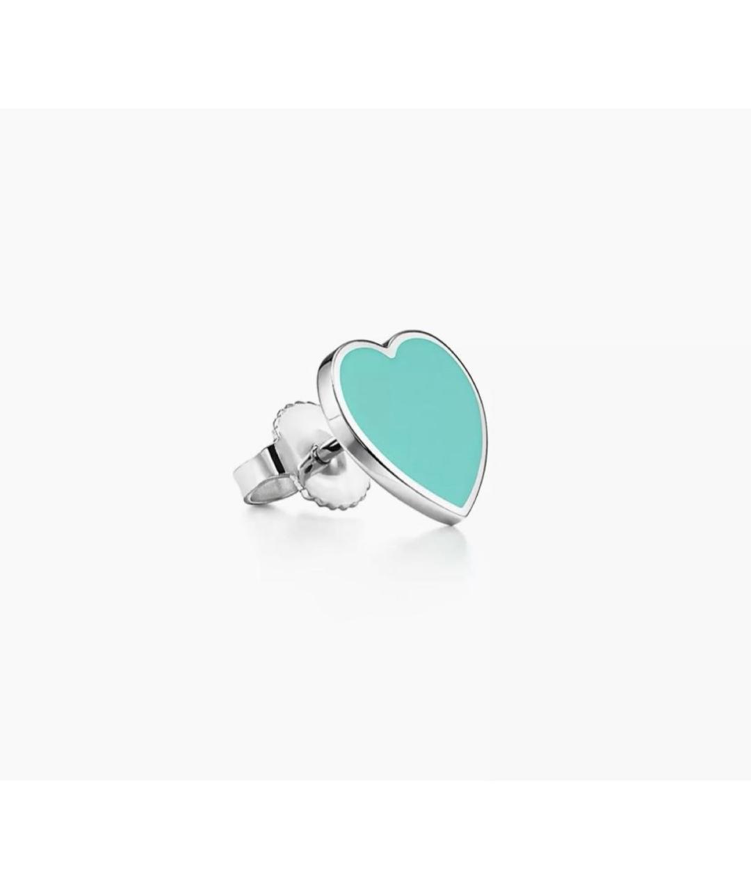 TIFFANY&CO Бирюзовые серебряные серьги, фото 2