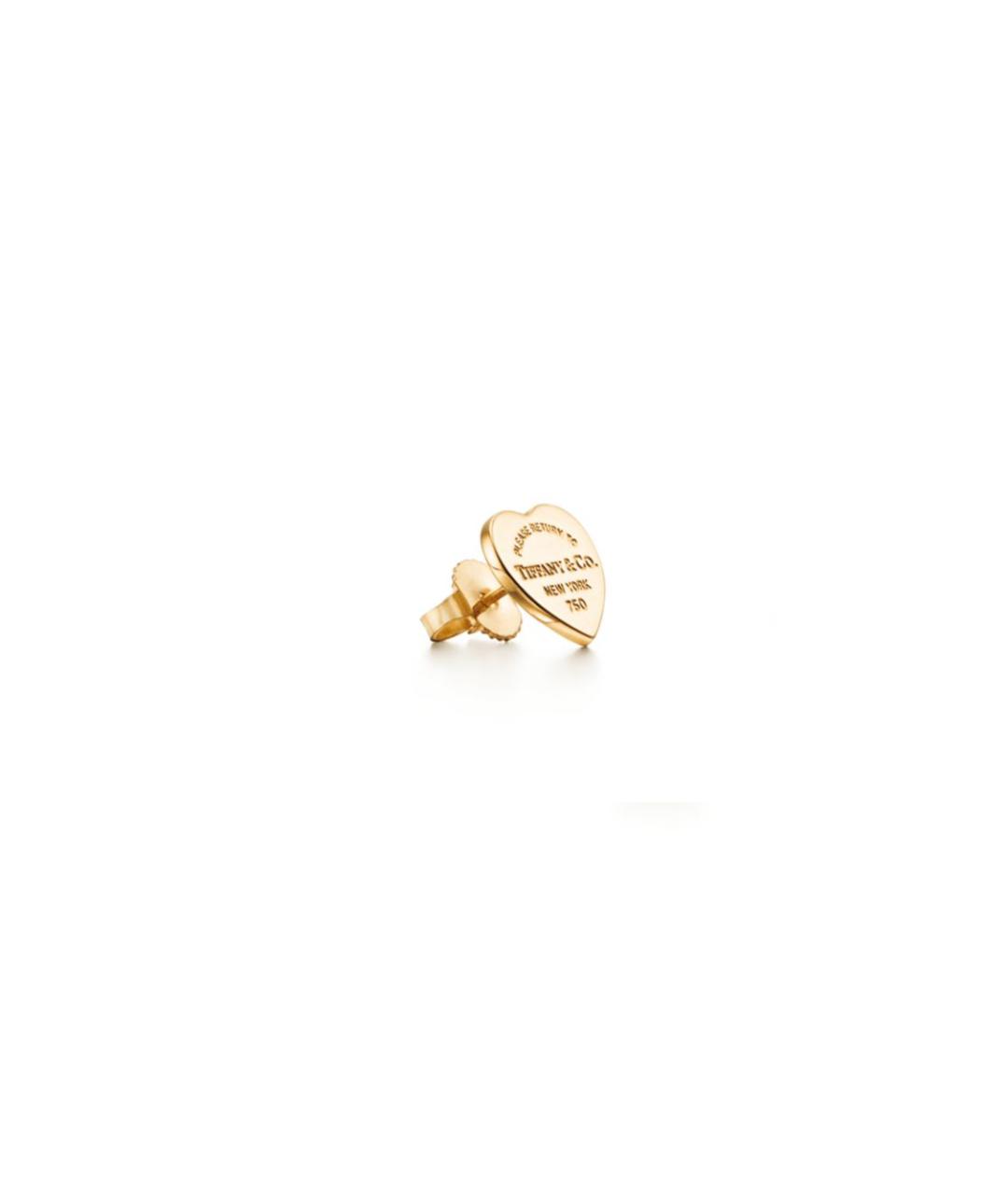 TIFFANY&CO Золотые серьги из желтого золота, фото 2