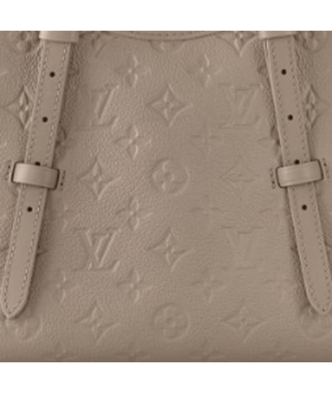 LOUIS VUITTON Серая кожаная сумка с короткими ручками, фото 2