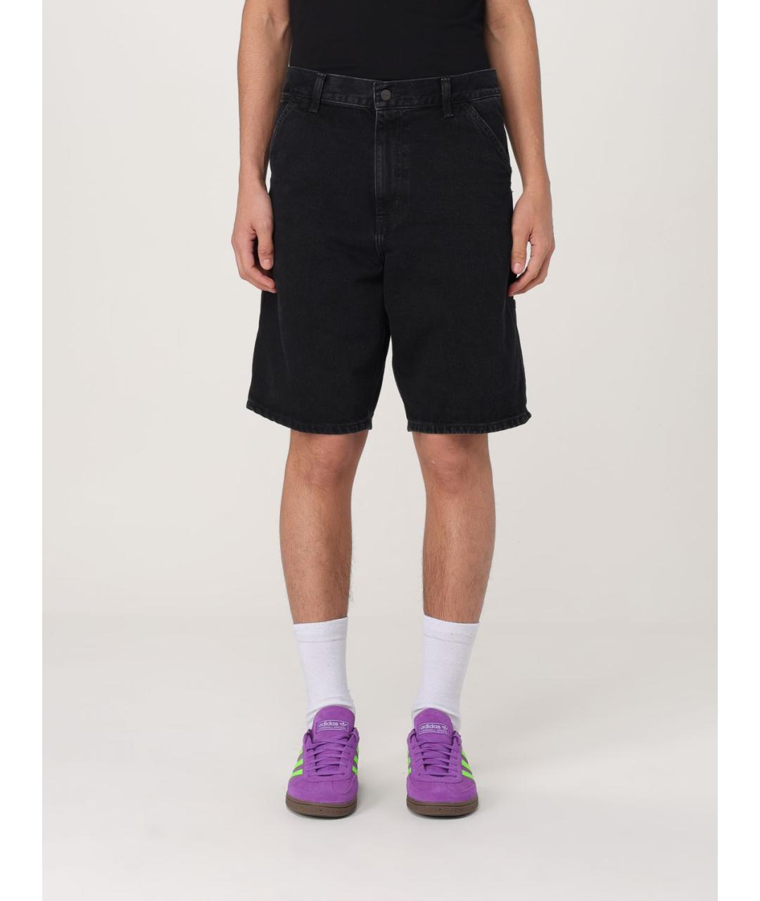 CARHARTT WIP Черные хлопковые шорты, фото 2