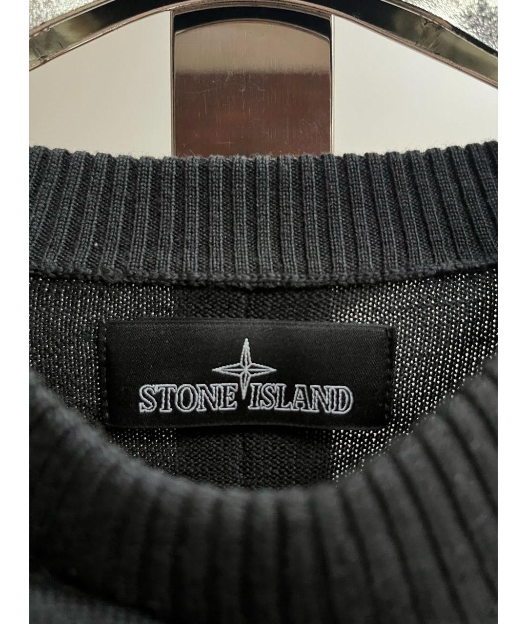 STONE ISLAND SHADOW PROJECT Черный шерстяной джемпер / свитер, фото 2