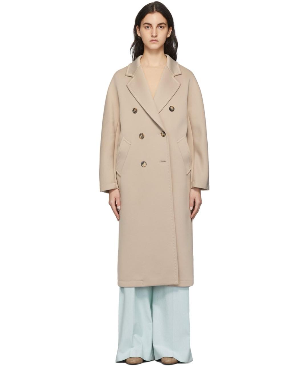 MAX MARA Бежевое хлопковое пальто, фото 3