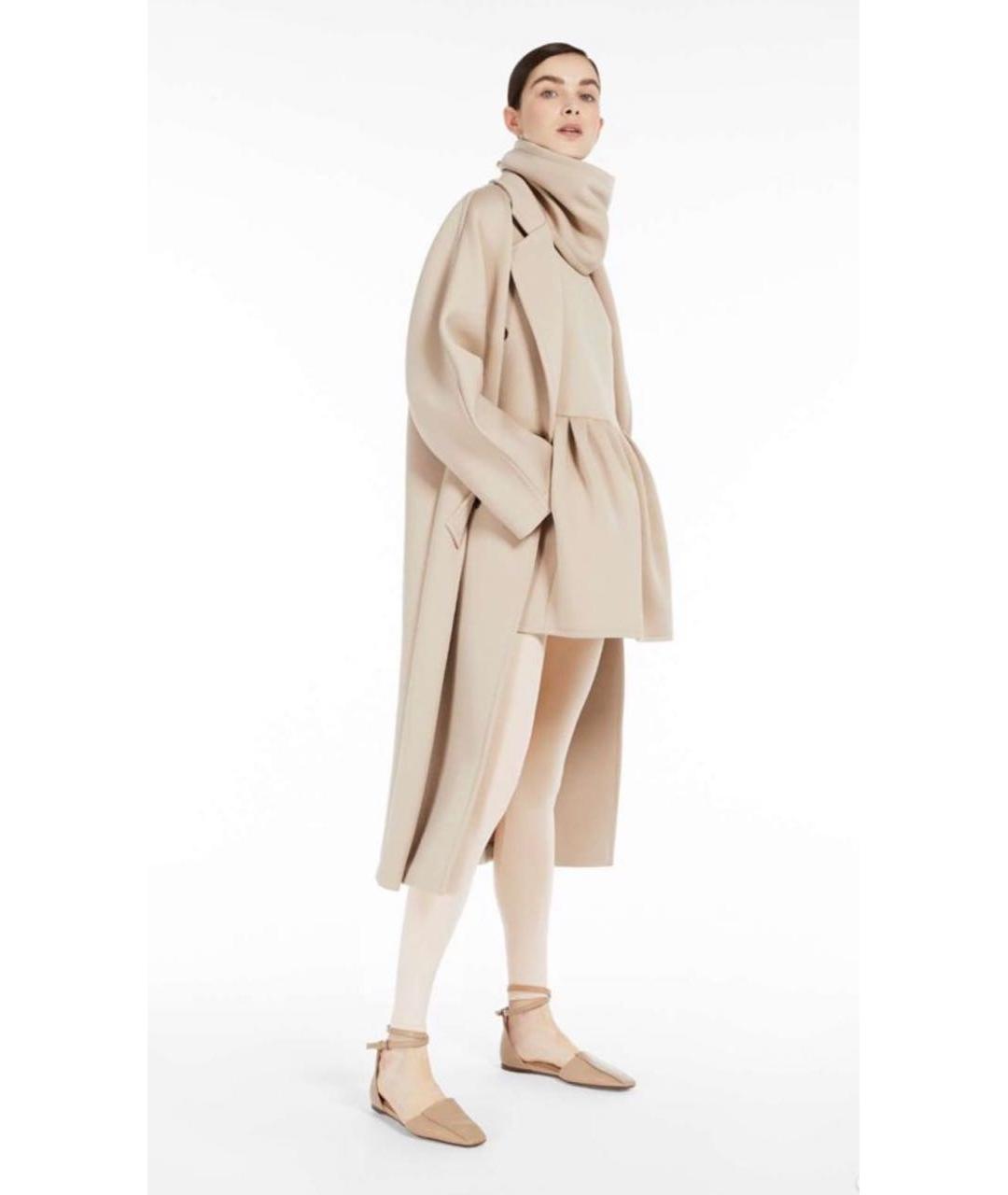 MAX MARA Бежевое хлопковое пальто, фото 8