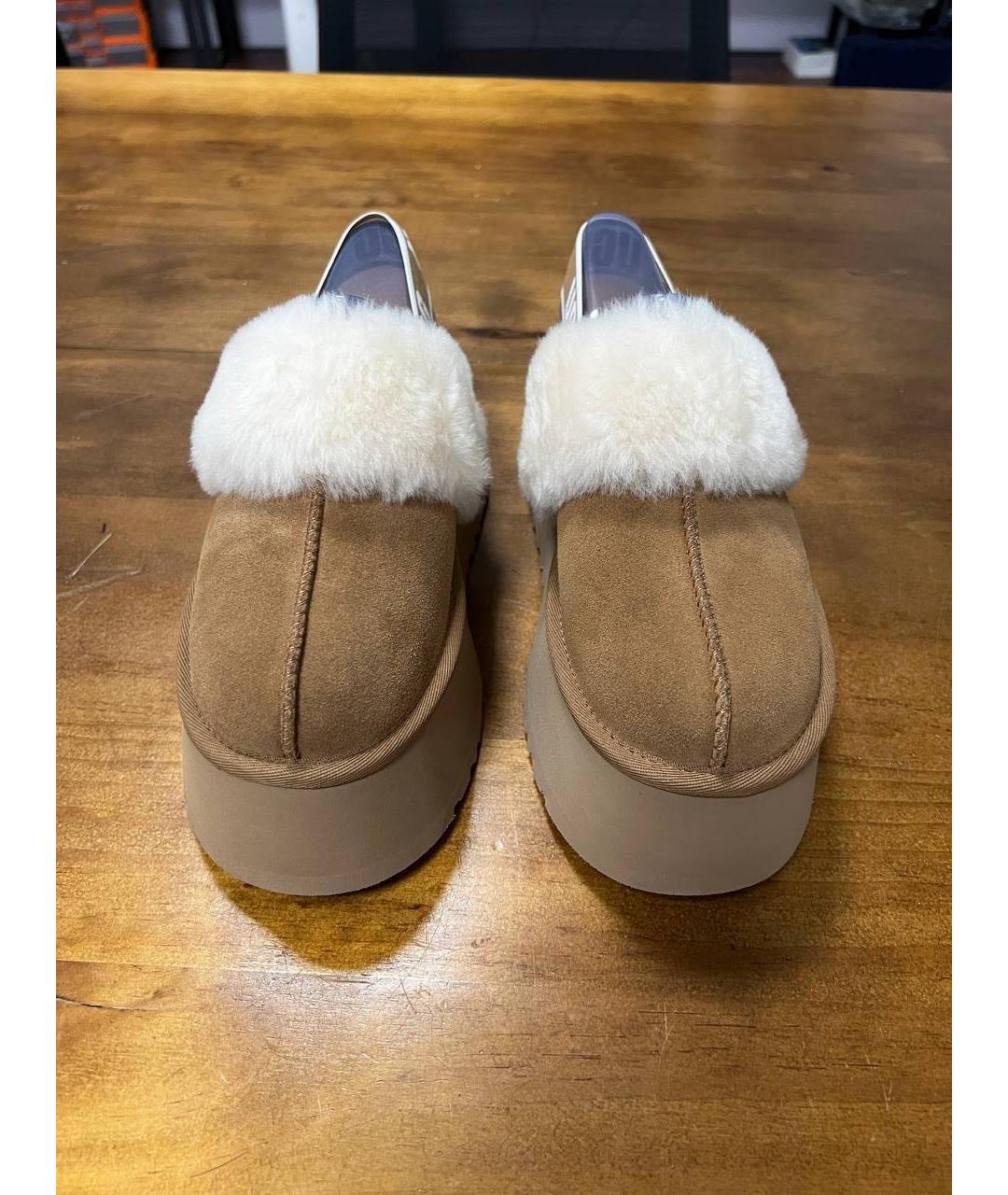 UGG AUSTRALIA Коричневые замшевые мюли, фото 2