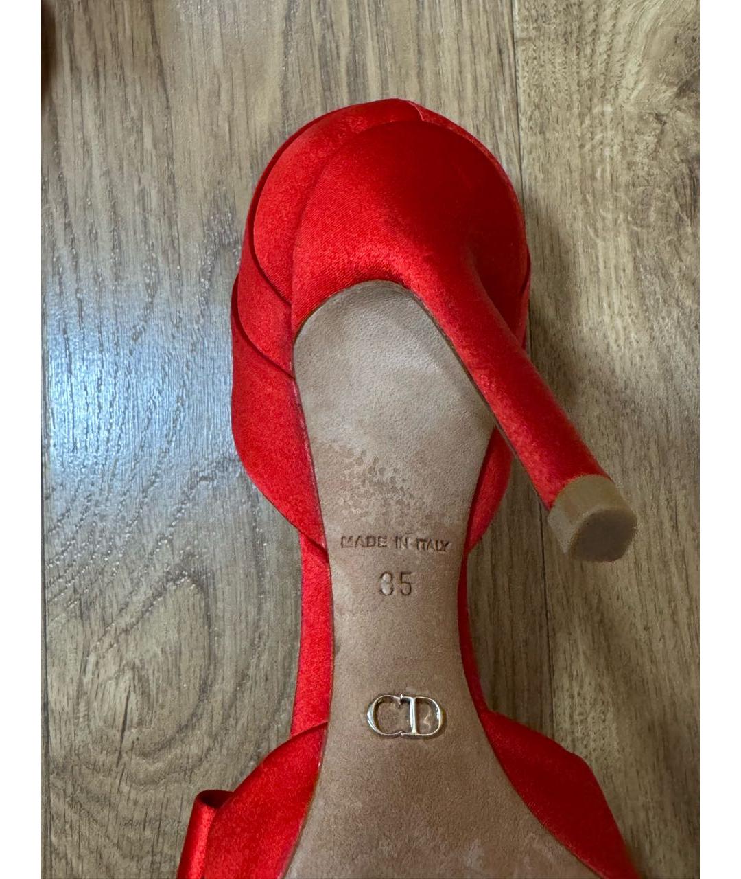 CHRISTIAN DIOR Красные туфли, фото 4