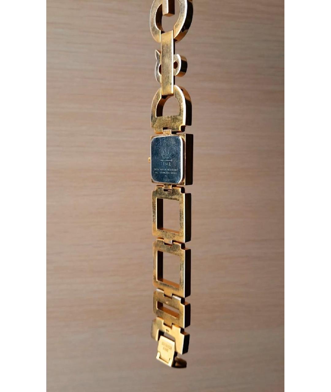 DOLCE&GABBANA Золотые позолоченные часы, фото 3