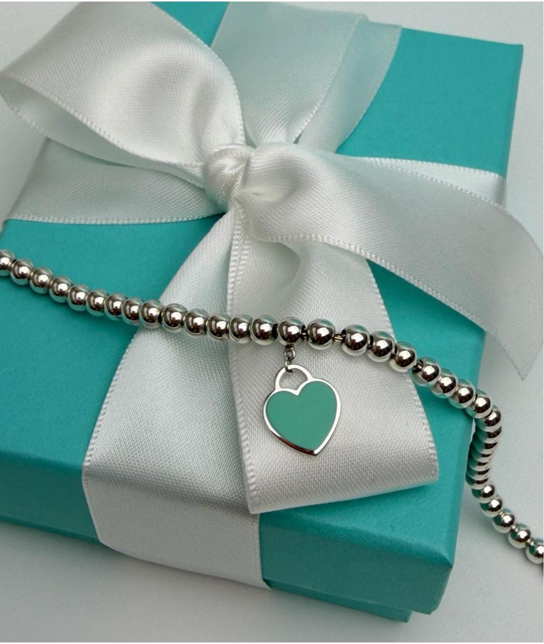 TIFFANY&CO Бирюзовый серебряный браслет, фото 4