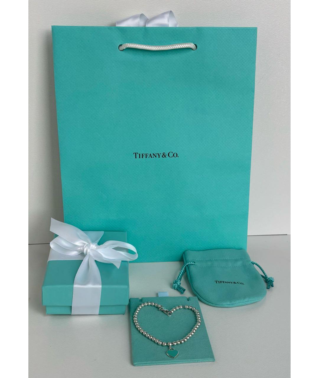 TIFFANY&CO Бирюзовый серебряный браслет, фото 2