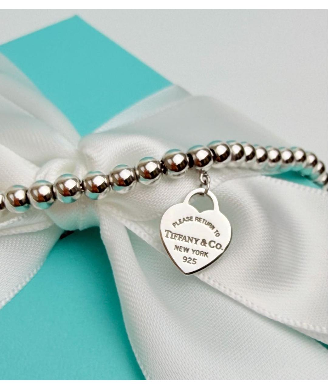 TIFFANY&CO Бирюзовый серебряный браслет, фото 5