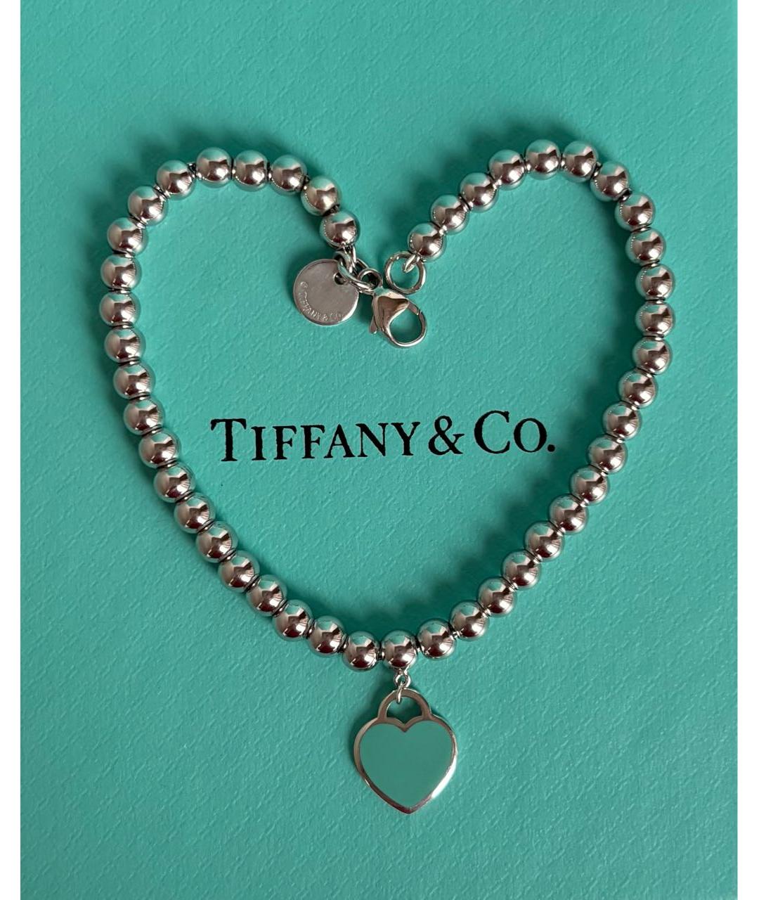 TIFFANY&CO Бирюзовый серебряный браслет, фото 3