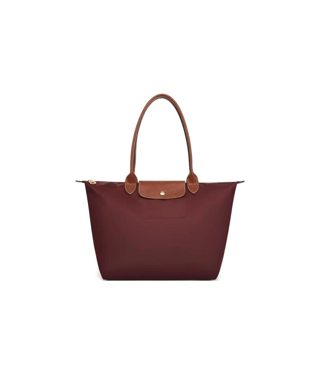 LONGCHAMP Бордовая сумка тоут, фото 4