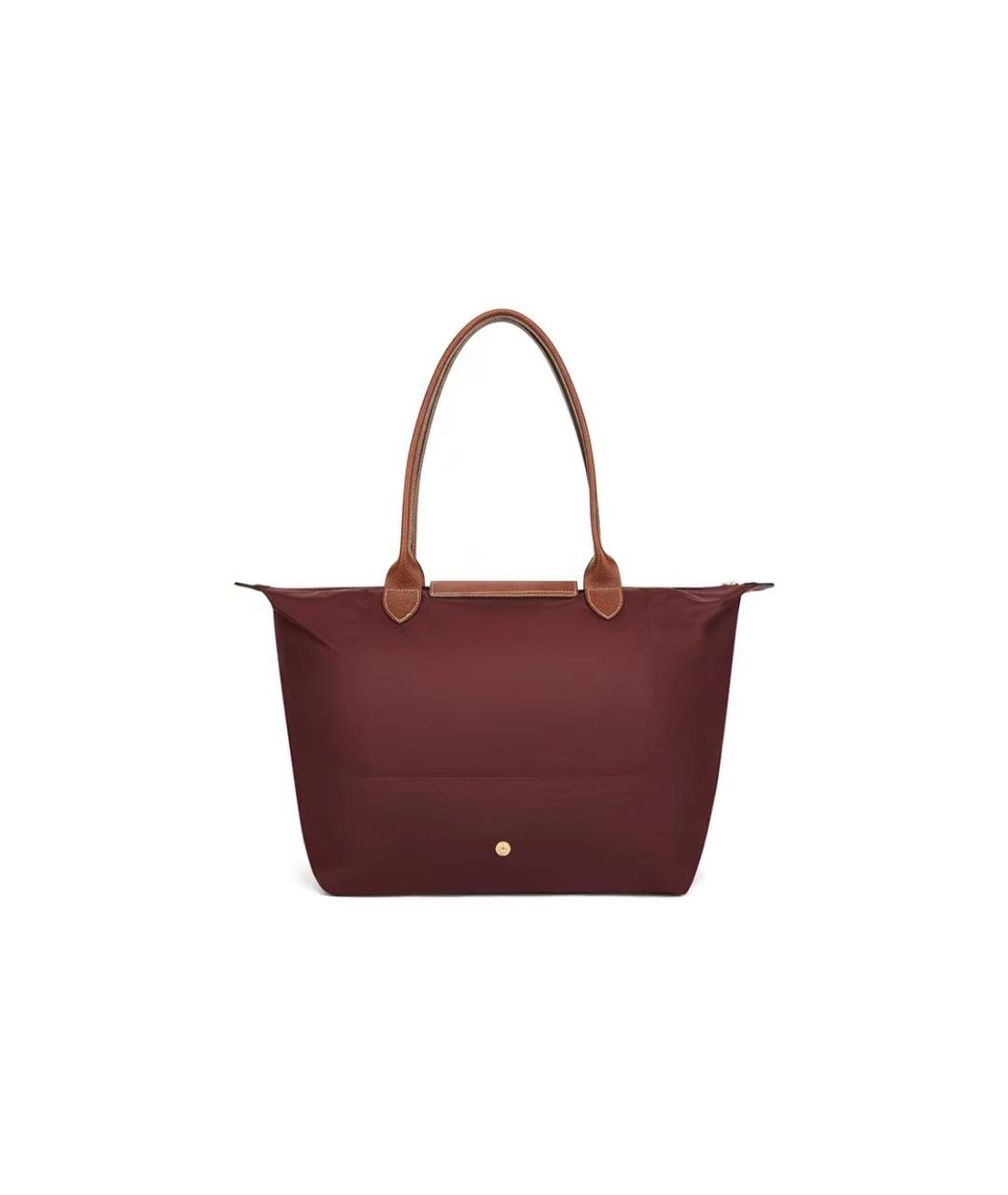 LONGCHAMP Бордовая сумка тоут, фото 3