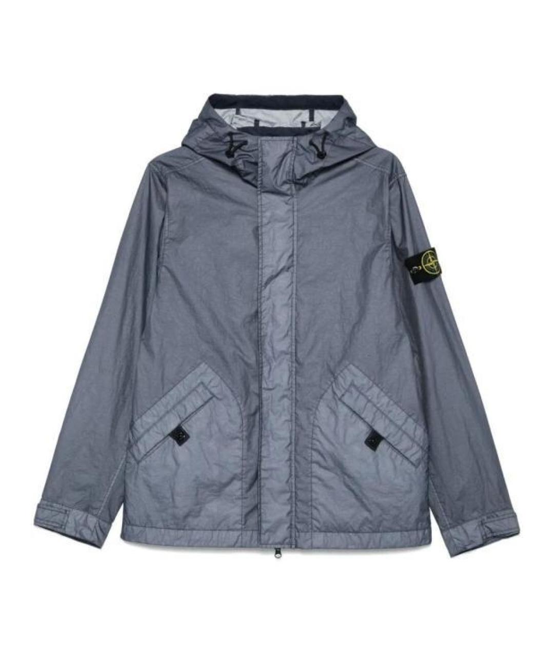 STONE ISLAND Синяя полиамидовая куртка, фото 1