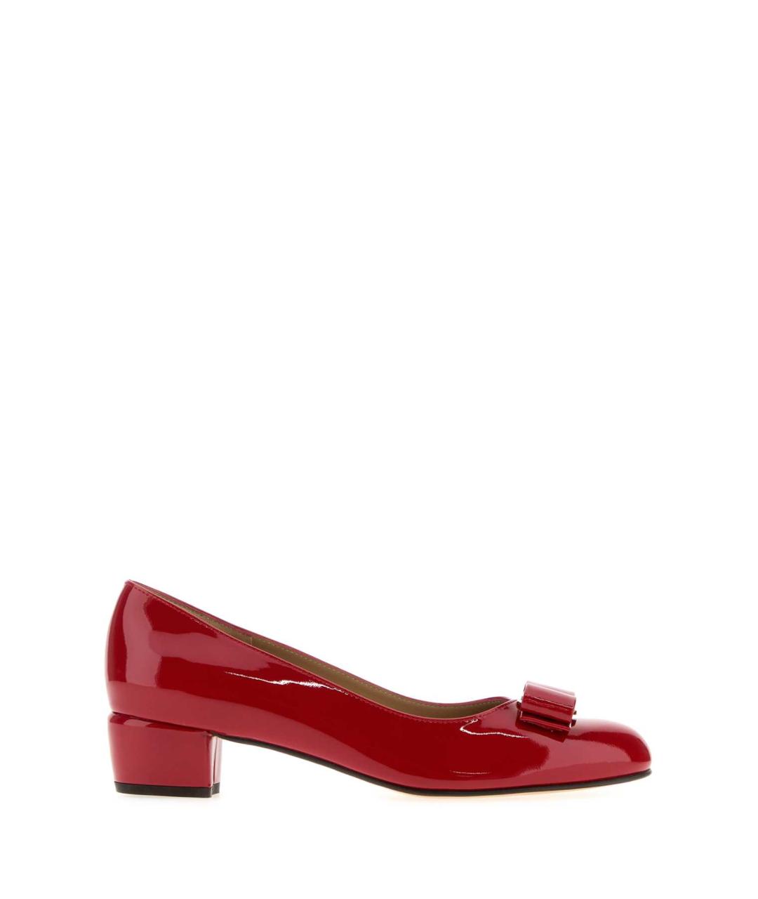 FERRAGAMO Красные туфли из лакированной кожи, фото 1