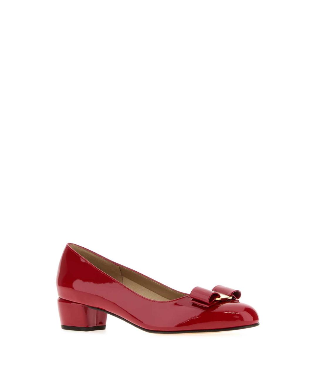 FERRAGAMO Красные туфли из лакированной кожи, фото 2