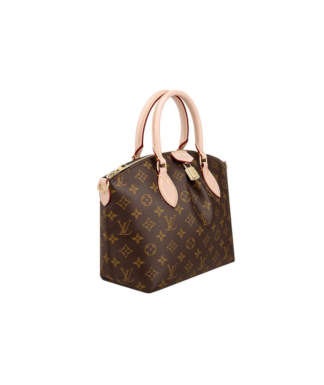 LOUIS VUITTON Коричневая кожаная сумка через плечо, фото 3