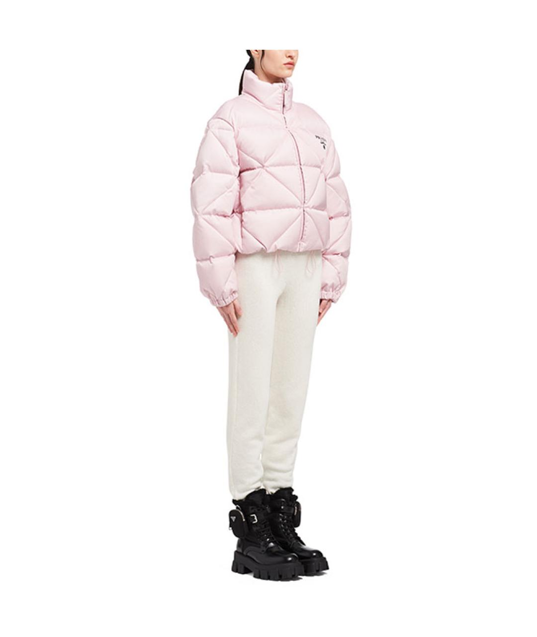 PRADA Розовый пуховик, фото 4