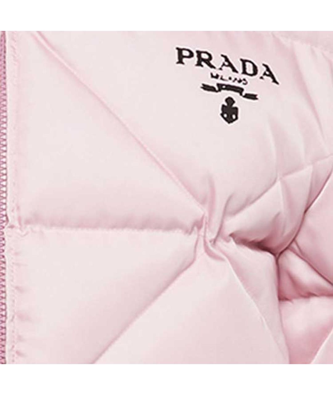 PRADA Розовый пуховик, фото 5