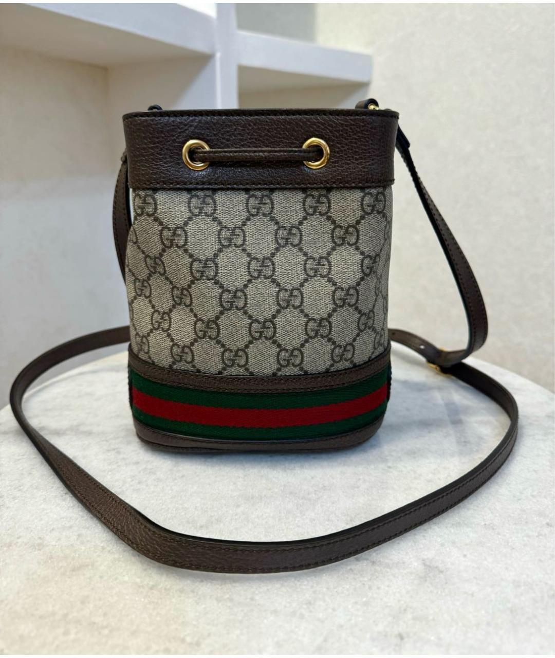 GUCCI Коричневая сумка через плечо, фото 4