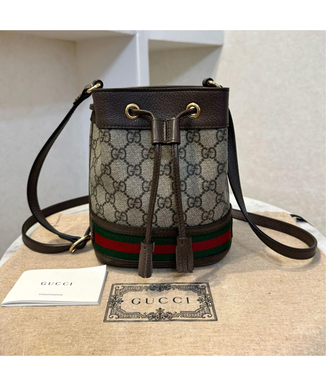 GUCCI Коричневая сумка через плечо, фото 2