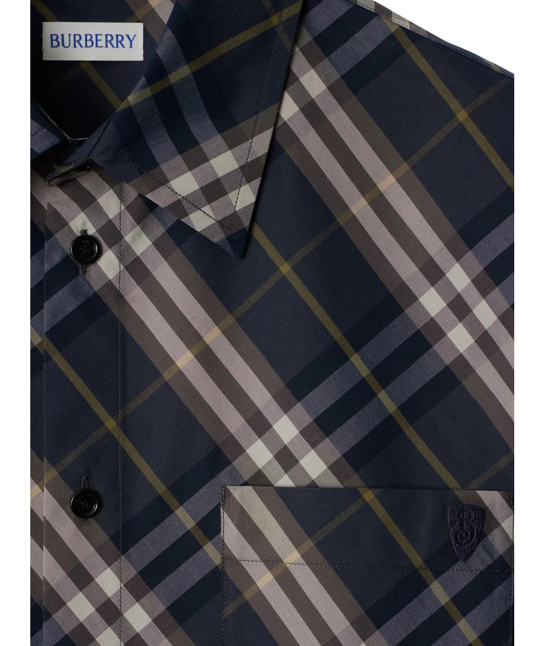 BURBERRY Мульти хлопковая кэжуал рубашка, фото 2