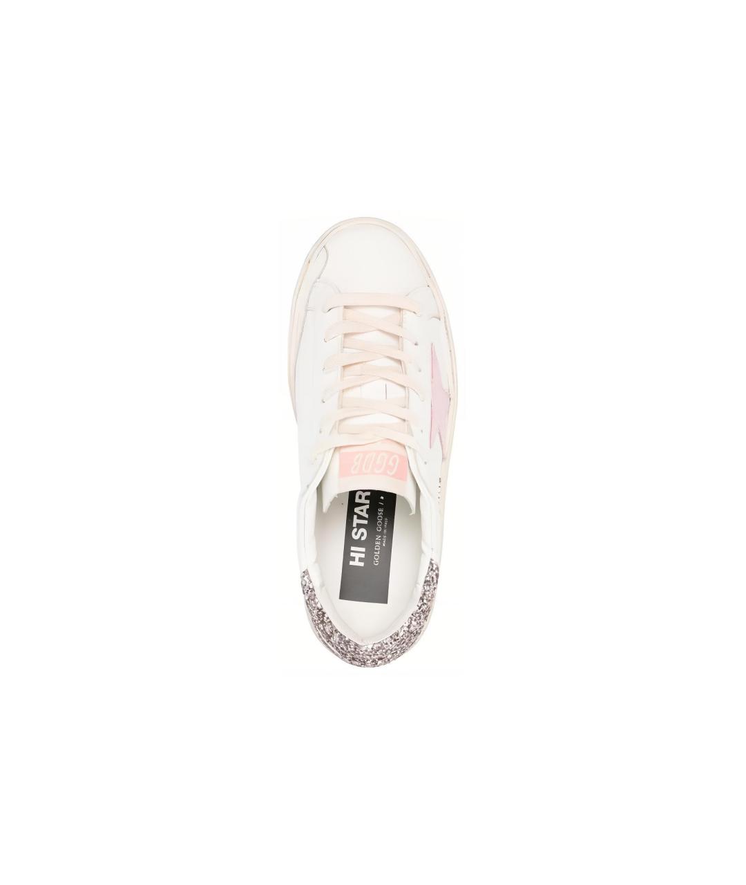 GOLDEN GOOSE DELUXE BRAND Белые кожаные кеды, фото 5