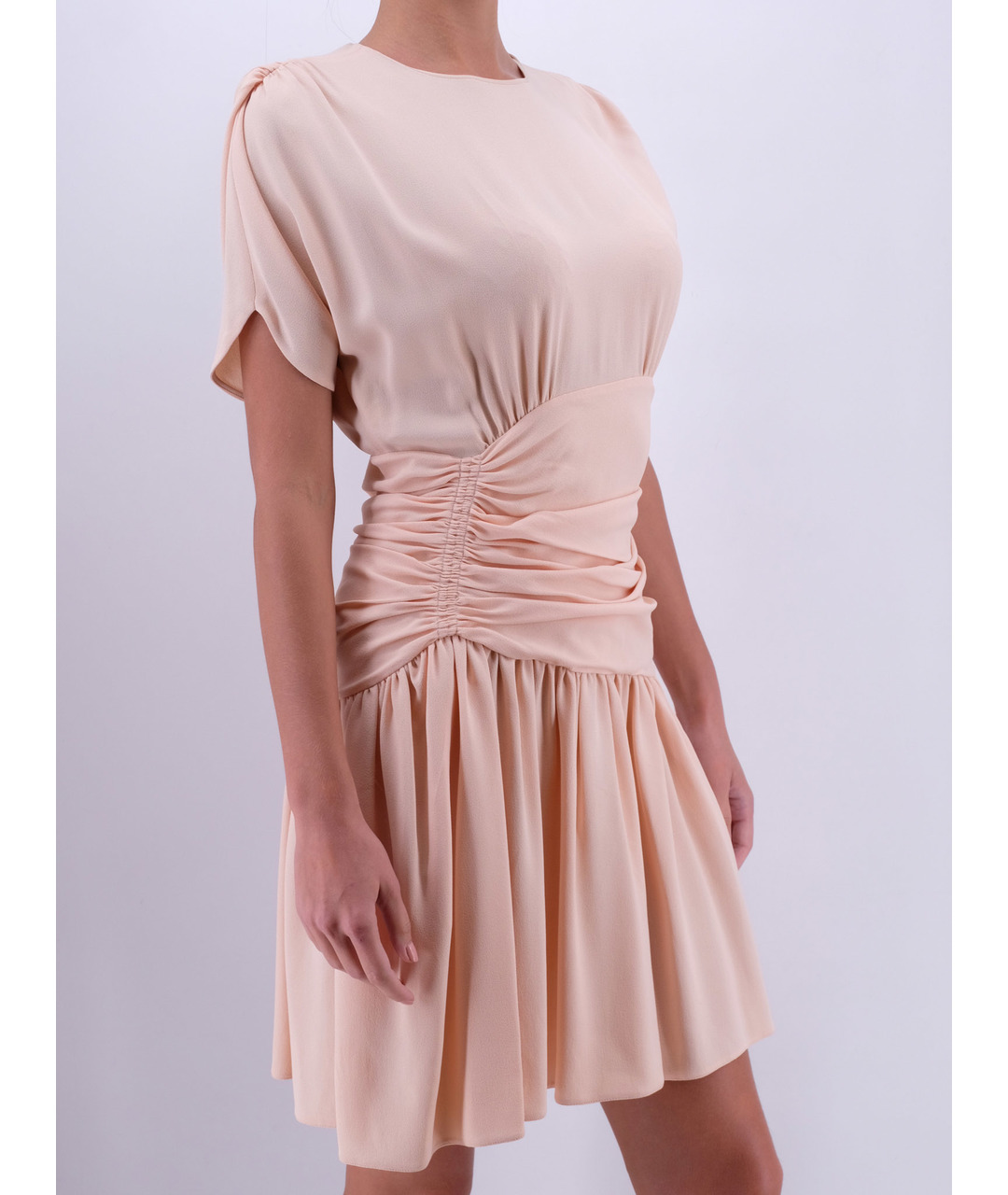MIU MIU Розовое ацетатное повседневное платье, фото 2