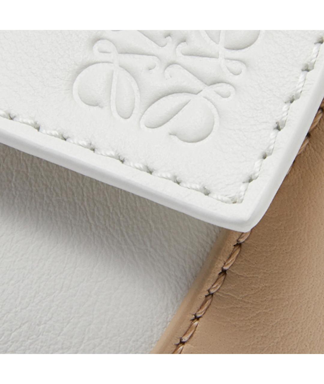 LOEWE Бежевая кожаная сумка через плечо, фото 5