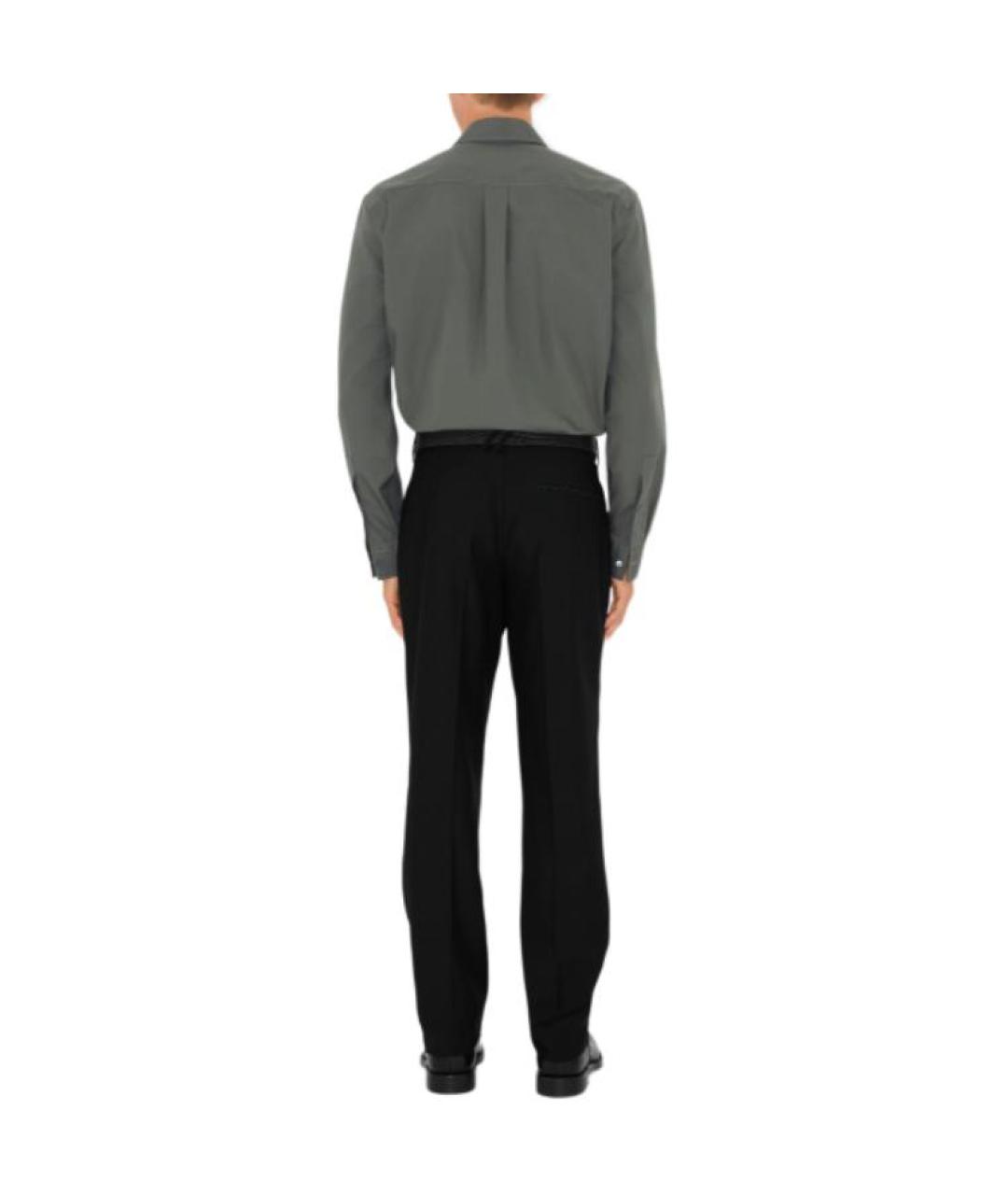 BURBERRY Серая хлопковая кэжуал рубашка, фото 3