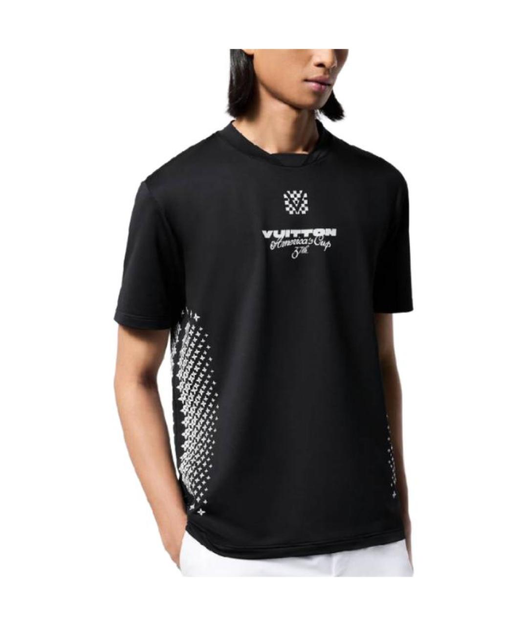 LOUIS VUITTON Черная футболка, фото 4