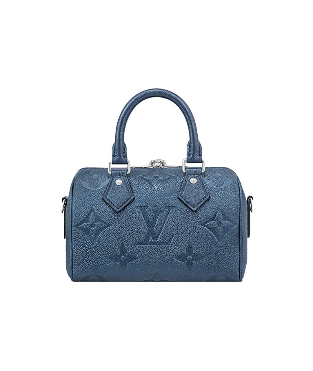 LOUIS VUITTON Синяя кожаная сумка через плечо, фото 2