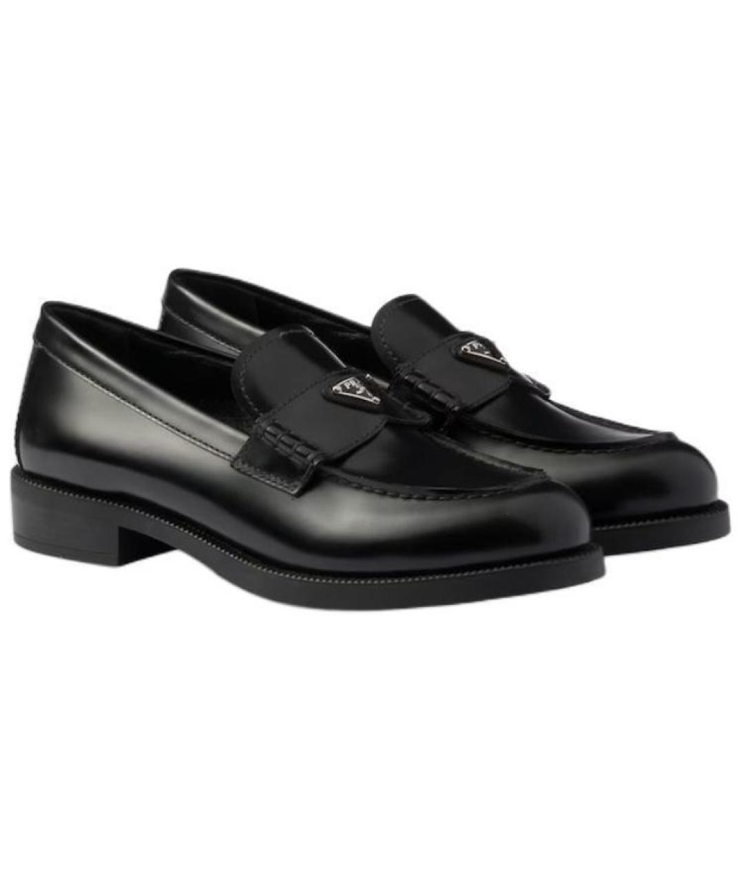 PRADA Черные кожаные лоферы, фото 3