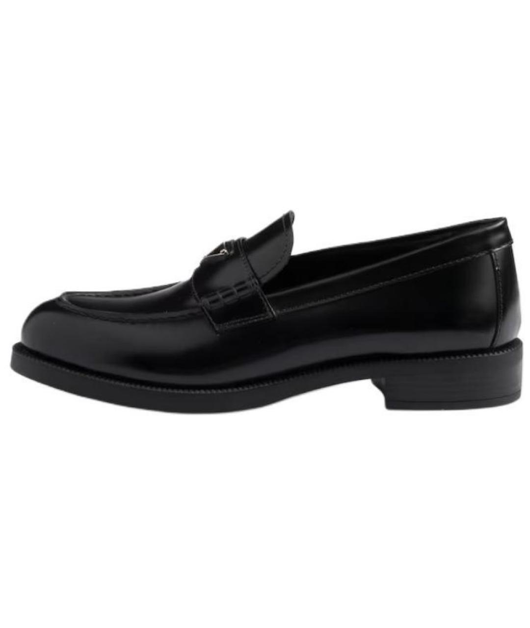 PRADA Черные кожаные лоферы, фото 2