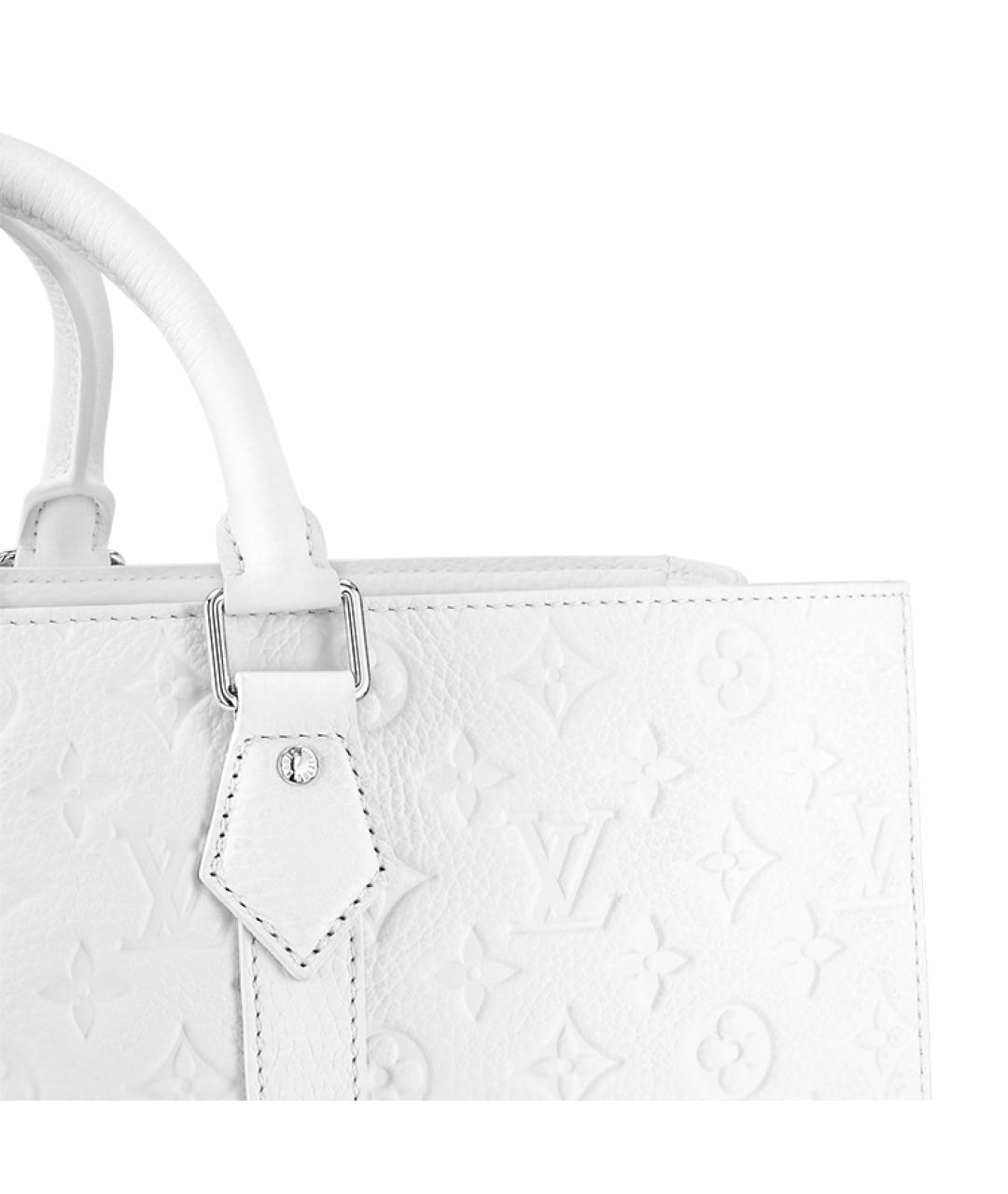 LOUIS VUITTON Белая кожаная сумка на плечо, фото 6
