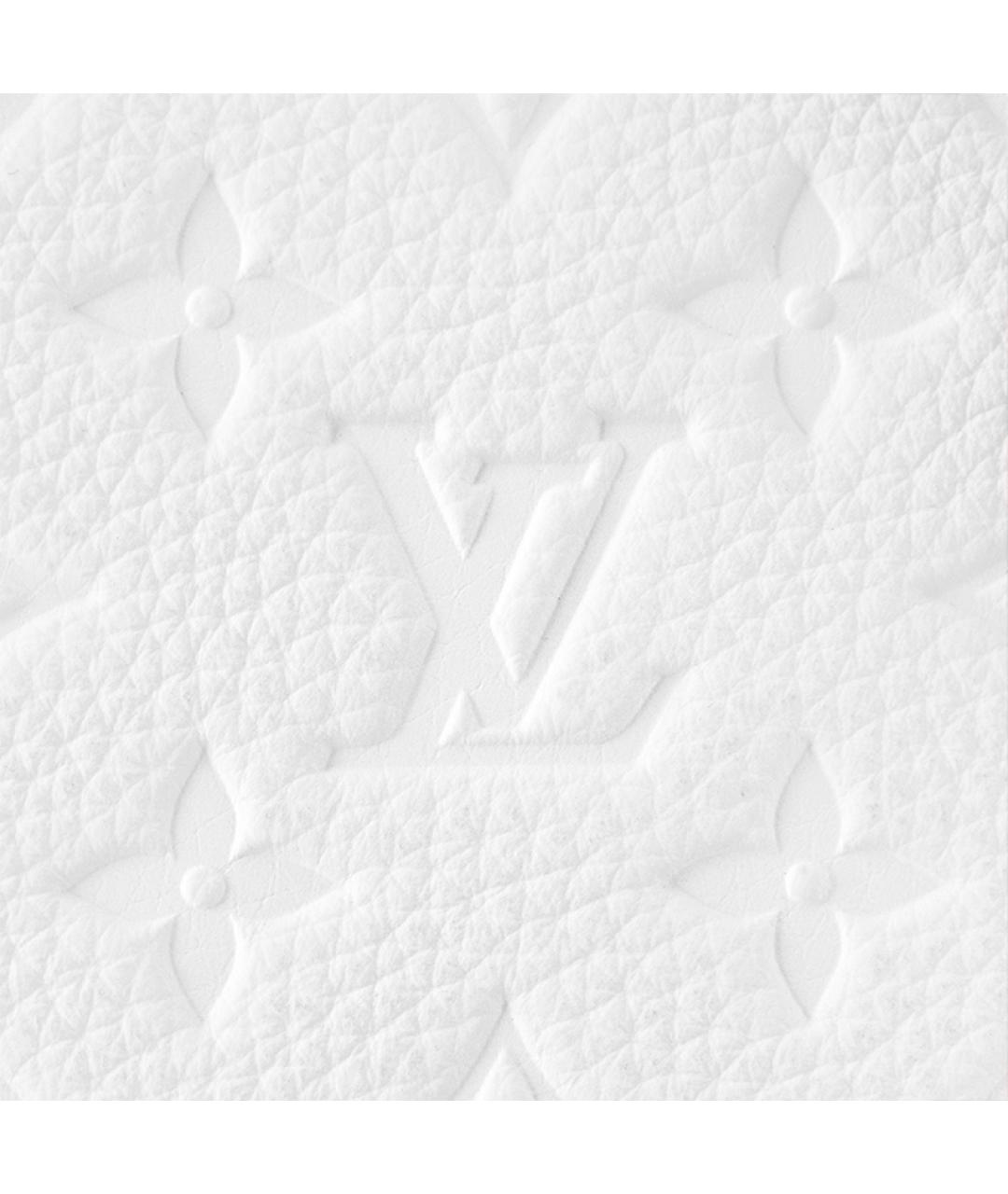LOUIS VUITTON Белая кожаная сумка на плечо, фото 5