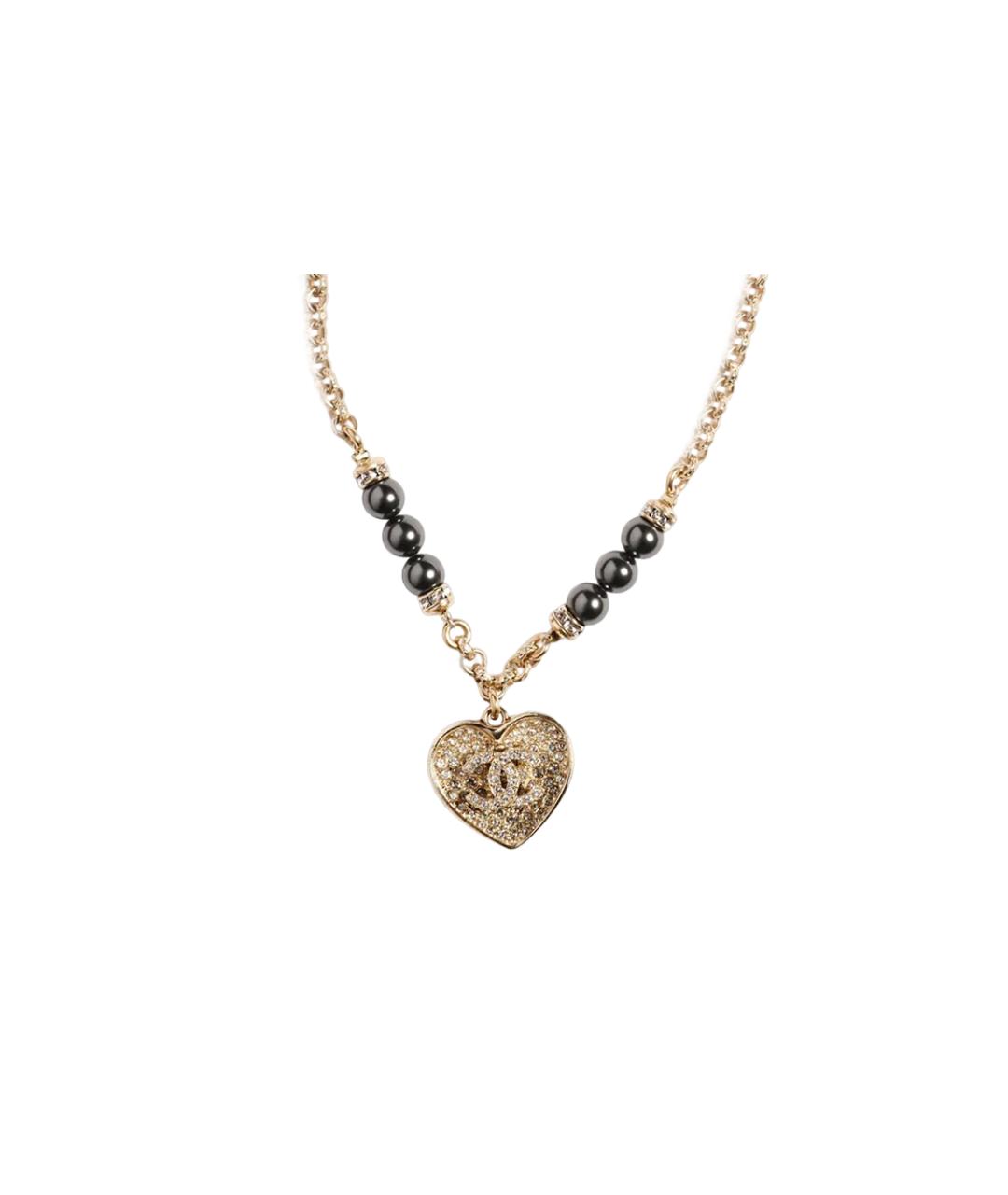 CHANEL Золотая металлическая подвеска, фото 1