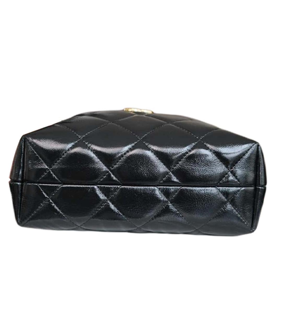 CHANEL Черная кожаная косметичка, фото 5